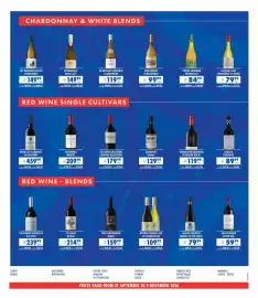 Ultra Liquors catalogue Page 3: Reyneke Organic Red or Chenin Blanc €109,99, Stellenbosch Reserve Cabernet Sauvignon €179,99