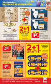 Polomarket gazetka tydzień 41 Strona 61: Karma dla psa Rafi €4,99, Karma dla kota Gourmet 4-pak €8,99
