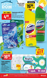 Polomarket gazetka tydzień 41 Strona 6: Płyn do toalet Domestos €15,99, Papier toaletowy rumiankowy Regina 16-pak €16,99