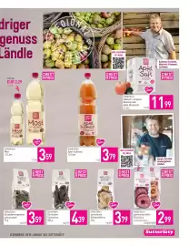Sutterlüty Flugblatt woche 41 Seite 13: Sutterlüty's Most €3,59, Sutterlüty's Kürbiskerne geröstet und gesalzen €3,59