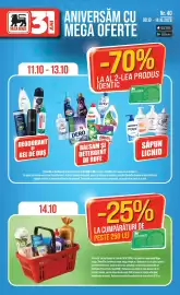 Catalog Mega Image săptămâna 41 Pagină 1: MEGA IMAGE 3 ANIVERSĂM CU MEGA OFERTE 11.10 - 13.10 Nr. 40 08.10 14.10.2026 -70%