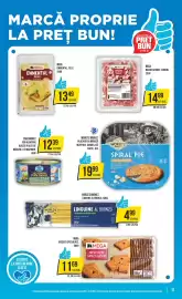 Catalog Mega Image săptămâna 41 Pagină 11: World's Market spiral pie with cheese €19,99, Mega emmental, felii €13,49