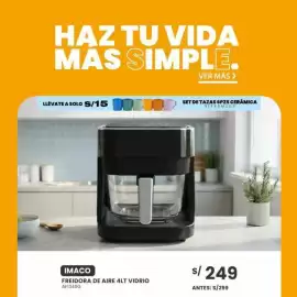 Catálogo Tiendas EFE Página 10: Imaco freidora de aire 4lt vidrio €249,00