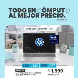 Catálogo Tiendas EFE Página 3: Lenovo laptop lenovo ideapad slim 3 15.6" amd ryzen 5 7520u 82xq00ltlm €1.999,00