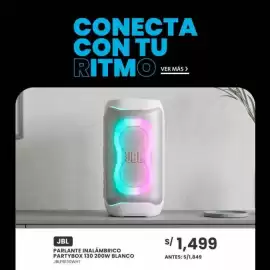 Catálogo Tiendas EFE Página 8: Jbl parlante inalambrico partybox 130 200w blanco €1.499,00