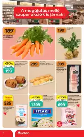 Auchan akciós újság hét 41 Oldal 2: Új zeller €199,00, SAJTOS VÉKONY BAGETT €299,00