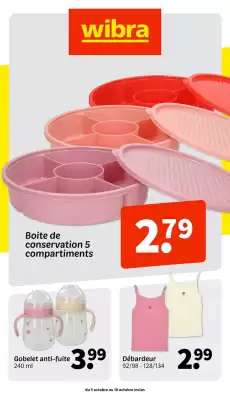 Wibra (valable jusqu'au 18-10)