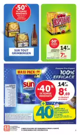 Catalogue Bi1 page 3: Desperados - original €14,44, Sun - capsules lave-vaisselle €8,69
