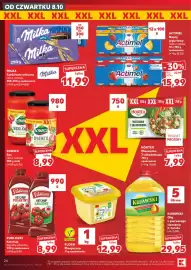 Kaufland gazetka tydzień 41 Strona 24: Milka Czekolada mleczna €11,99, Pudliszki Ketchup łagodny, pikantny €8,99