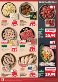 Kaufland gazetka tydzień 41 Strona 37: Drosed Żołądkki z gęsi €14,99, Stoisko Mięsne Kostka z fileta z piersi kurczaka €11,99