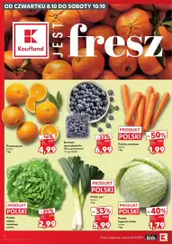 Kaufland gazetka tydzień 41 Strona 4: Borówki amerykańskie €6,99, Polska kapusta biała luzem €1,79