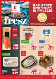 Kaufland gazetka tydzień 41 Strona 40: Abramczyk Dorsz czarny €3,49, SuperFish Tuńczyk Stek €7,39