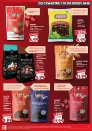 Kaufland gazetka tydzień 41 Strona 53: AGROHANSA Migdały w czekoladzie mlecznej lub białej €4,99, KRESTO Truskawka €6,99