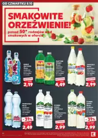 Kaufland gazetka tydzień 41 Strona 54: Woda mineralna JURAJSKA €2,99, Żywiec Zdrój naturals Napój aromatyzowany €2,99