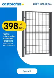 Castorama gazetka Strona 3: Furtka uniwersalna z zamkiem i słupkami €398,00