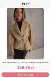 Renee magazyn tydzień 41 Strona 7: Kurtka Przejściowa w Stylu Krótkiego Płaszcza z Luźnymi Rękawami €249,99
