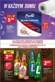 Lewiatan gazetka tydzień 41 Strona 12: Piwo Lech Premium €2,89, Ręczniki papierowe Puella €5,99