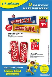 Lewiatan gazetka tydzień 41 Strona 4: Wafel Prince Polo XXL classic, mleczne €1,99, Coca-Cola Original, Zero sugar €2,99