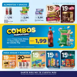 Catálogo FarmaTodo semana 41 Página 4: Galletas Tosh €2.940,00, Furia Energy €1.700,00