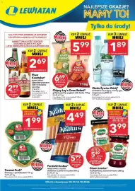 Lewiatan gazetka tydzień 41 Strona 1: Chipsy Lay's Oven Baked €5,99, Piwo Kasztelan* €2,69