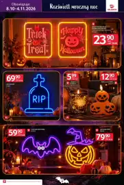 Selgros gazetka Strona 8: Świeca LED Dynie €12,90, NEONOWA DEKORACJA ŚCIENNA HALLOWEEN €23,90