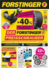 Forstinger Flugblatt Seite 1: Alu-Felgen, SONAX AntiFrost & KlarSicht €11,00