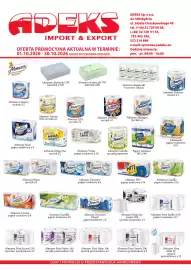 ADEKS gazetka Strona 1: ADEKS IMPORT & EXPORT OFERTA PROMOCYJNA AKTUALNA W TERMINIE: 01.10.2026 - 30.10.2026 LUB DO