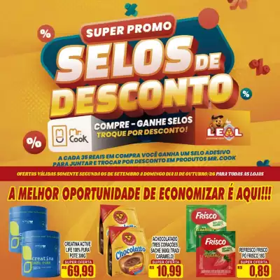 Folheto Supermercado leal (válido até 11-10)