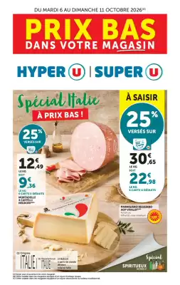 Super U (valable jusqu'au 11-10)