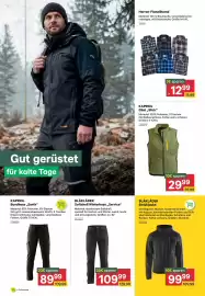 BayWa Prospekt Seite 12: Herren Flanellhemd €12,99, Kapriol Gilet Slick €29,99