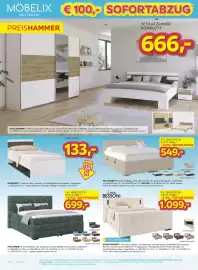 Möbelix Prospekt woche 41 Seite 2: MÖBELIX €100,- SOFORTABZUG Kost' fast nix! PREISHAMMER SCHLAFZIMMER KOMPLETT 666-