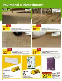 Volantino Leroy Merlin Pagina 10: Pavimento SPC Sicilia rovere scuro €19,99, Colla in polvere H40 No Limits €22,50