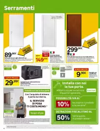 Volantino Leroy Merlin Pagina 12: Porta da interno Spidy €149,90, Cassaforte con codice elettronico Standers €29,99
