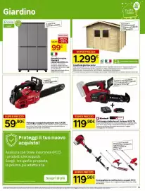 Volantino Leroy Merlin Pagina 23: Armadio in resina Standard €99,00, Motosega a scoppio da potatura mod. LM300 €59,90