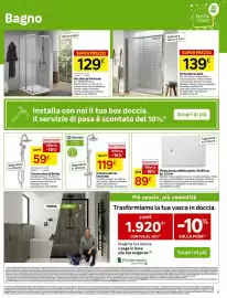 Volantino Leroy Merlin Pagina 5: Piatto doccia effetto pietra €89,00, Box doccia Porossan €129,00