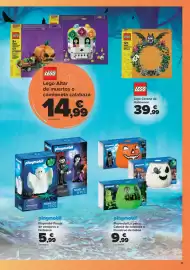 Folleto Carrefour Página 17: Lego Corona de Halloween €39,99, Lego Altar de muertos o camioneta calabaza €14,99