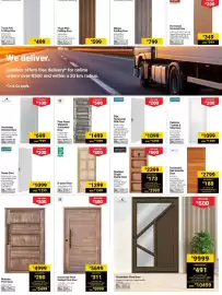 Builders Warehouse catalogue Page 2: Pine Panel Standard Horizontal Door €1.499,00, Milano Folding Door €799,00