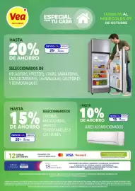 Catálogo Supermercados Vea Página 1: Vea cencosud ESPECIAL PARA TU CASA LUNES 05 AL MIÉRCOLES 07 DE OCTUBRE HASTA 20% DE