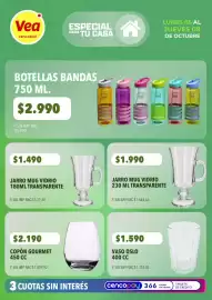 Catálogo Supermercados Vea Página 5: Jarro mug vidrio €1.490,00, Jarro mug vidrio €1.990,00