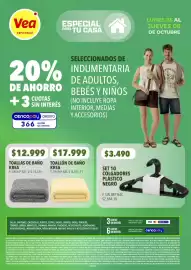 Catálogo Supermercados Vea Página 8: Krea toallas de baño €12.999,00, Set 10 colgadores plástico negro €3.490,00