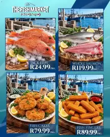 Take 'n Pay catalogue Page 33: Fish Fingers €89,99, Fish Cakes €79,99