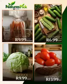 Take 'n Pay catalogue Page 5: Lettuce €9,99, NaturesPick 1KG CARROT €9,99