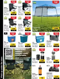 Builders Warehouse catalogue Page 18: ALVA Single Burner Butane Stove €379,00, Camp Master Backpack Gazebo €1.399,00