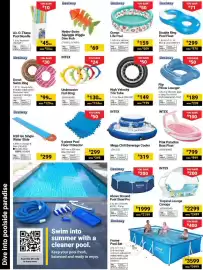 Builders Warehouse catalogue Page 2: Air-O-Thene Pool Noodle Assorted €45,00, INTEX Tropical Lounge Canopy €2.299,00