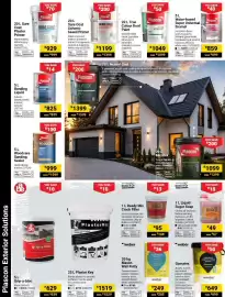 Builders Warehouse catalogue Page 30: Plascon Sure Coat Plaster Primer €929,00, Plascon Super Gloss Enamel €859,00