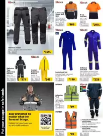 Builders Warehouse catalogue Page 46: PIONEER Reflective Vest €69,00, Reflective Conti Suit beck €225,00