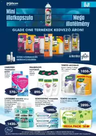 Azúr akciós újság Oldal 6: Palmolive tusfürdő €890,00, Tento kéztörlő €1.050,00