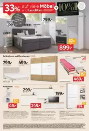 XXXLutz Prospekt woche 41 Seite 4: 33% Gönn auf viele Möbel 10%! und Leuchten dir ein neues Schlafzimmer. Beratungstermin