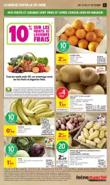 Catalogue Intermarché page 5: BANANE €0,98, Zespri Kiwi vert et/ou jaune €1,88