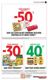 Catalogue Intermarché Express page 3: Ferrero rocher raffaello mon chéri, Friskies